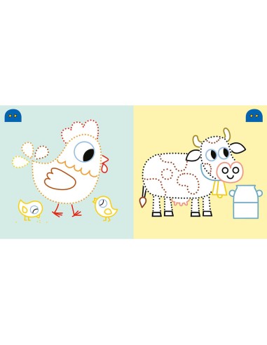 Mes premiers coloriages - Points à relier - La ferme - Auzou