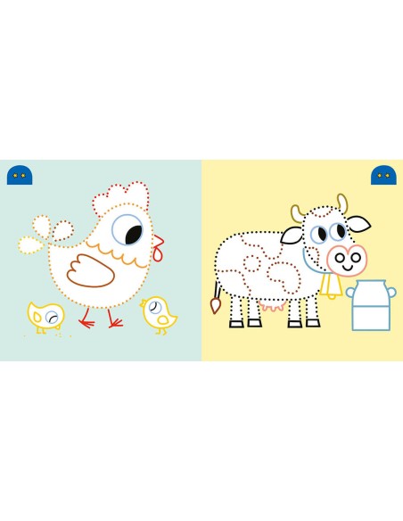 Mes premiers coloriages - Points à relier - La ferme - Auzou