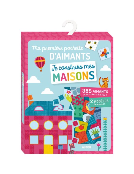 Ma pochette d'aimants - Je construis mes maisons - Auzou