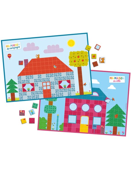 Ma pochette d'aimants - Je construis mes maisons - Auzou