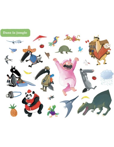 Ma pochette d'artiste - Ma pochette d'autocollants loup - Aventure - Auzou