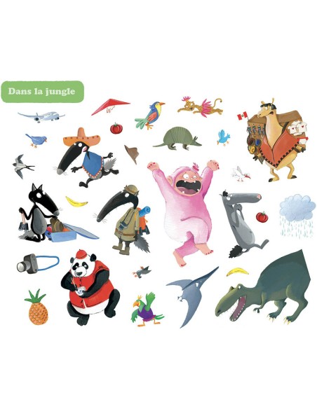 Ma pochette d'artiste - Ma pochette d'autocollants loup - Aventure - Auzou