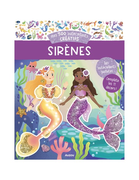 Mes 500 autocollants créatifs - Sirènes - Auzou