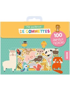 Ma pochette de gommettes - 100 animaux mignons - Auzou