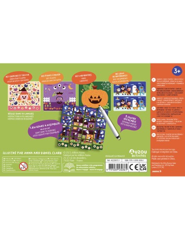 Ma pochette de 20 P'tits jeux monstres et sorcières - Auzou