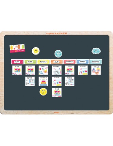 Mon tableau J'organise ma semaine - Auzou