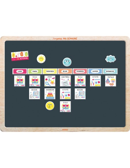 Mon tableau J'organise ma semaine - Auzou
