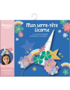 Ma pochette d'artiste - Mon serre-tête licorne - Auzou