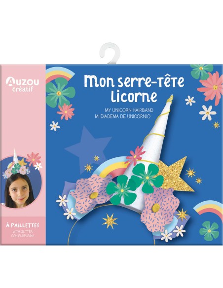 Ma pochette d'artiste - Mon serre-tête licorne - Auzou