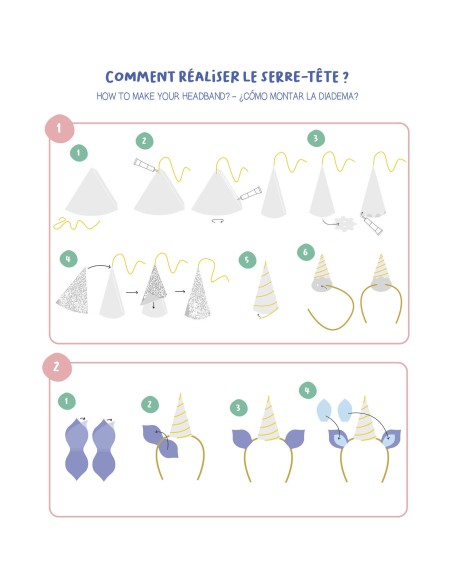 Ma pochette d'artiste - Mon serre-tête licorne - Auzou