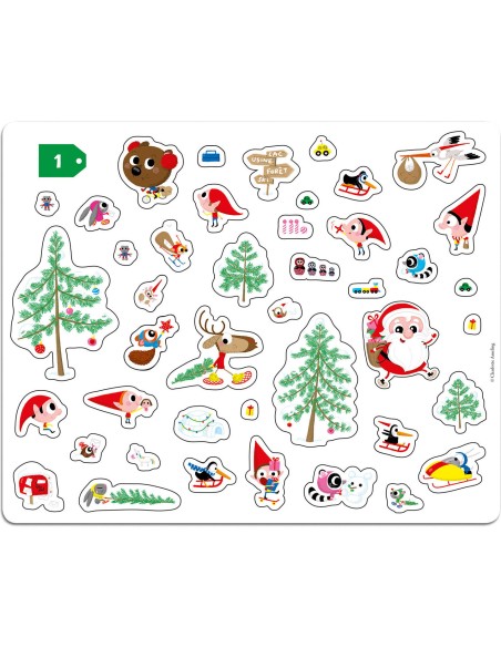 Ma pochette d'artiste - Autocollants noel - Auzou