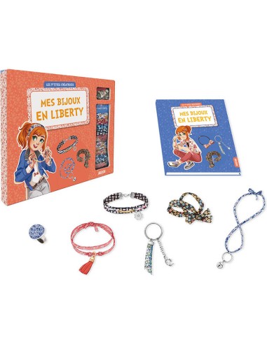 Ma boîte à bijoux - Les p'tites créatrices - Mes bijoux en liberty - Auzou