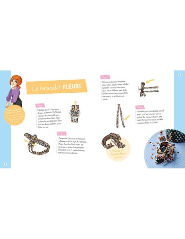 Ma boîte à bijoux - Les p'tites créatrices - Mes bijoux en liberty - Auzou