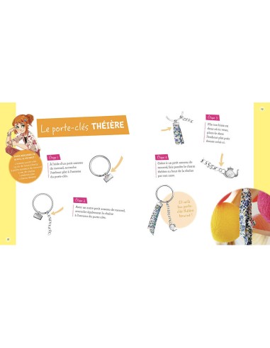 Ma boîte à bijoux - Les p'tites créatrices - Mes bijoux en liberty - Auzou