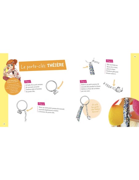 Ma boîte à bijoux - Les p'tites créatrices - Mes bijoux en liberty - Auzou