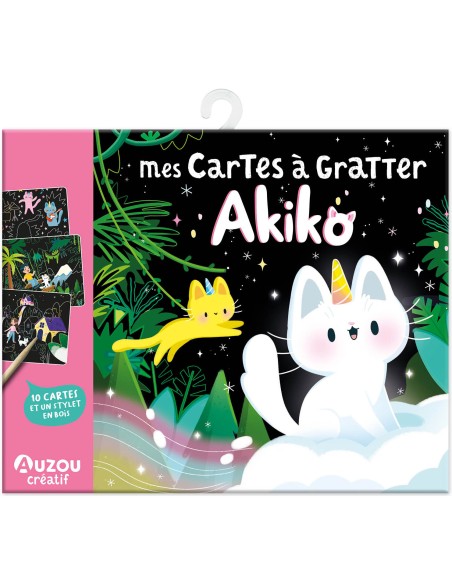 Mes cartes à gratter akiko - Auzou