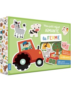 Mon petit coffret aimanté - La ferme - Auzou
