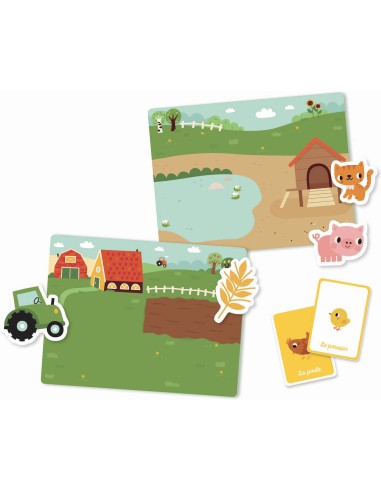 Mon petit coffret aimanté - La ferme - Auzou