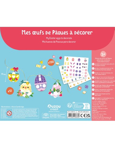Ma pochette d'artiste - Mes oeufs de pâques à décorer - Auzou