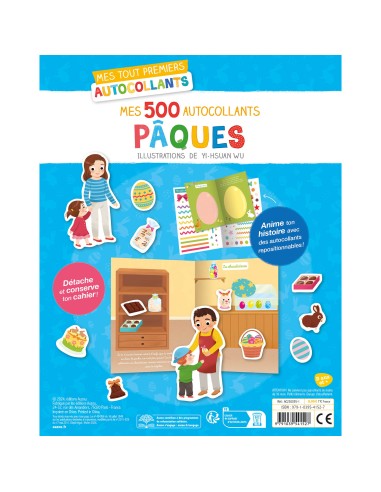 Mes tout premiers autocollants - 500 autocollants pâques - Auzou