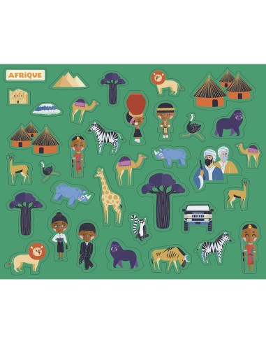 Ma pochette d'artiste - Mon poster a animer monde - Auzou