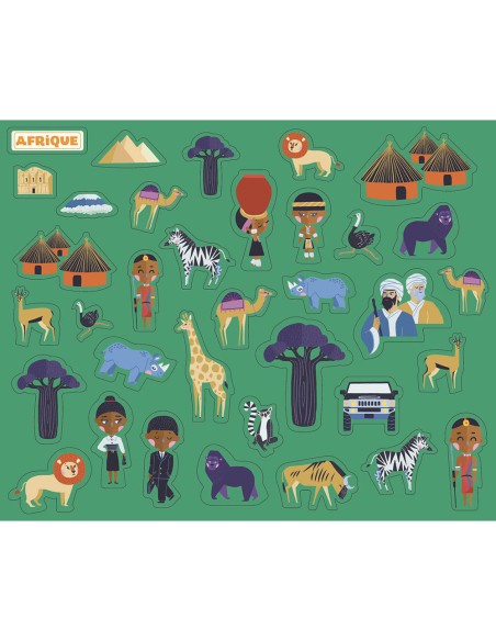 Ma pochette d'artiste - Mon poster a animer monde - Auzou