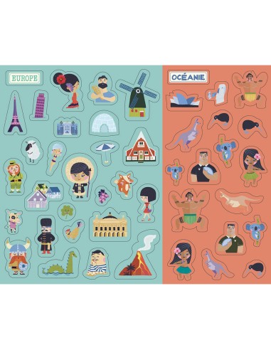 Ma pochette d'artiste - Mon poster a animer monde - Auzou