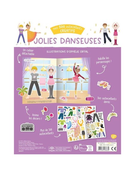 Mes 500 Autocollants créatifs Jolies danseuses - Auzou