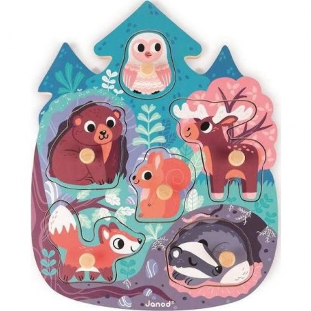 Puzzle en bois Premier âge - Happy Forest