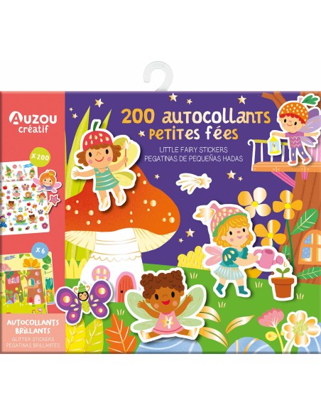 Ma pochette d'artiste - 200 autocollants brillants petites fées - Auzou
