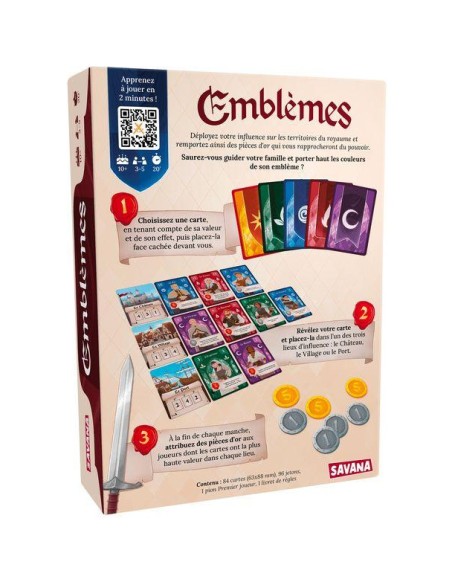 Emblèmes - Jeu de Société - Jeu de Cartes - Savana