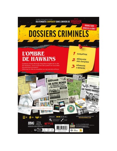 Dossiers Criminels : L'Ombre de Hawkins - Platonia Games
