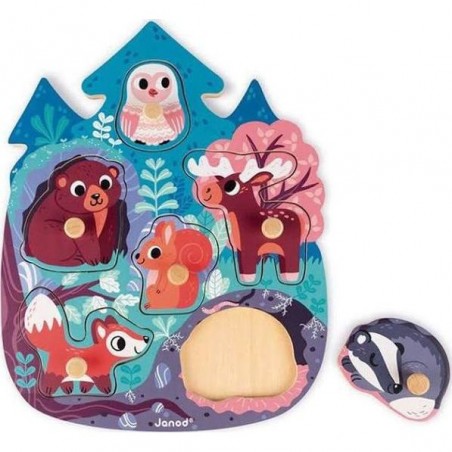 Puzzle en bois Premier âge - Happy Forest