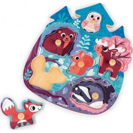 Puzzle en bois Premier âge - Happy Forest