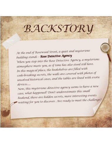 Book Nook Rose Détective Privé - Cutebee