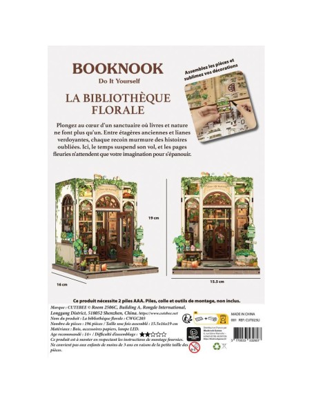 BookNook - La Bibliothèque Florale - Cutebee