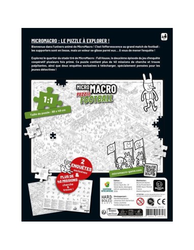 Micro Macro Puzzle 500 pcs : Football - Spielweise