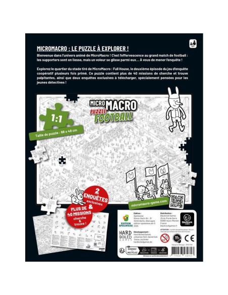 Micro Macro Puzzle 500 pcs : Football - Spielweise