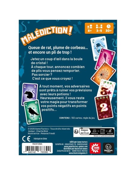 Malédiction! - Jeux de société - Game Factory