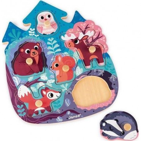 Puzzle en bois Premier âge - Happy Forest