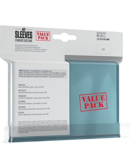 Protège cartes 250 Just Sleeves Standard Size - Accessoires - Gamegenic