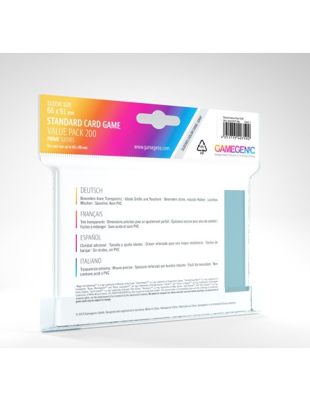 Protège cartes Value Pack Standard Sleeves - Accessoires - Gamegenic