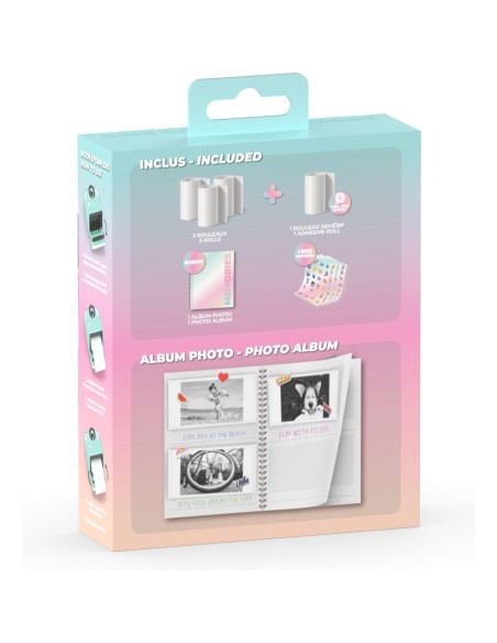 Kit créatif Pixiprint : album photo memories + recharge 4 rouleaux - Mob