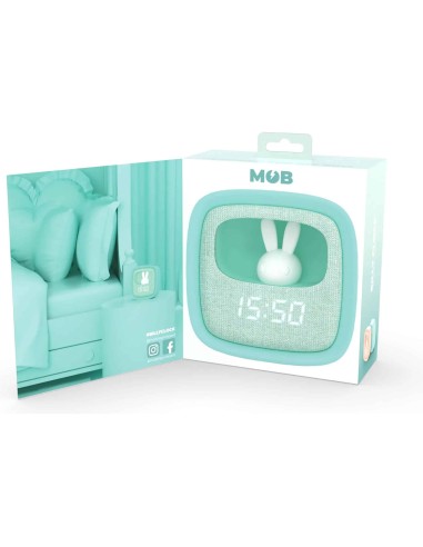 Mob - Réveil Veilleuse 2 en 1 Billy Clock Night Blue