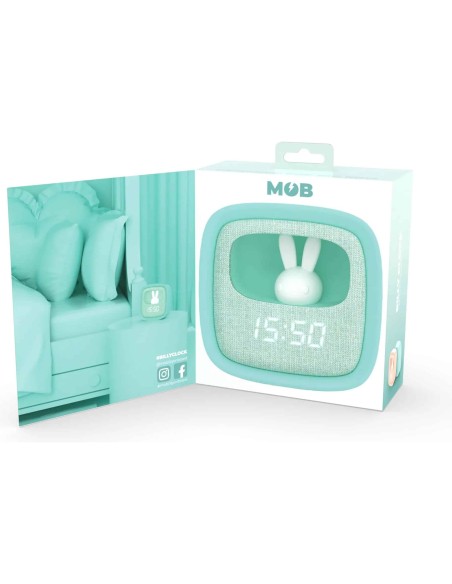 Mob - Réveil Veilleuse 2 en 1 Billy Clock Night Blue