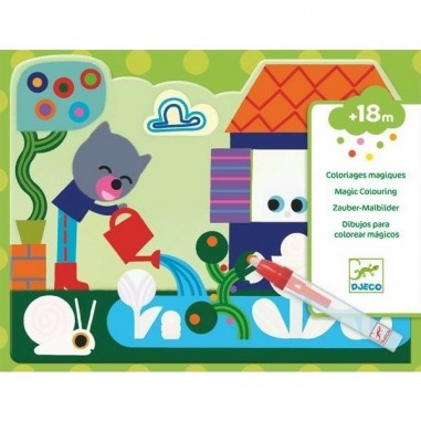 Coloriage Magique à l'eau "Caché dans le jardin"