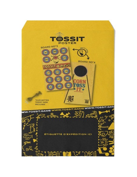 Poster Tossit - Corvées + Cornhole - Tossit - Jeux classiques - Gigamic