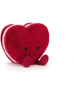 Jellycat Peluche Macaron coeur rouge - Heart Macaron