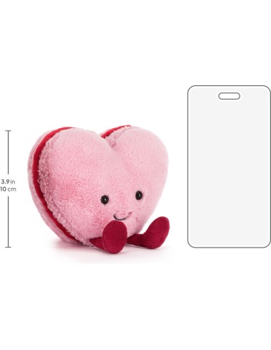 Jellycat Peluche Coeur Macaron - Amuseables Colette Heart