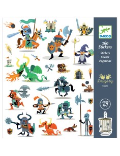 Stickers Chevaliers 160 Autocollants - Djeco